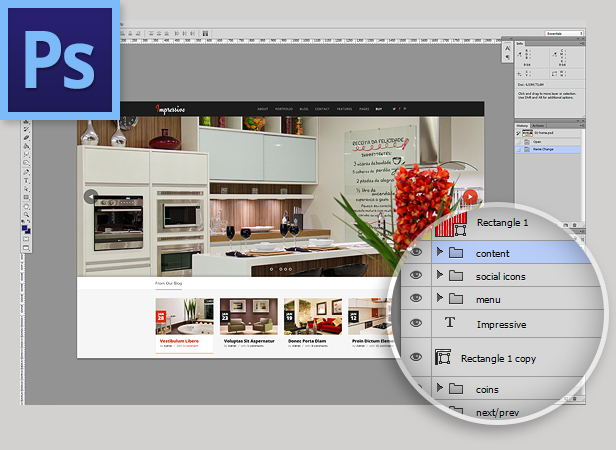 Fully-layered & Well-organized 25 Different PSD Files